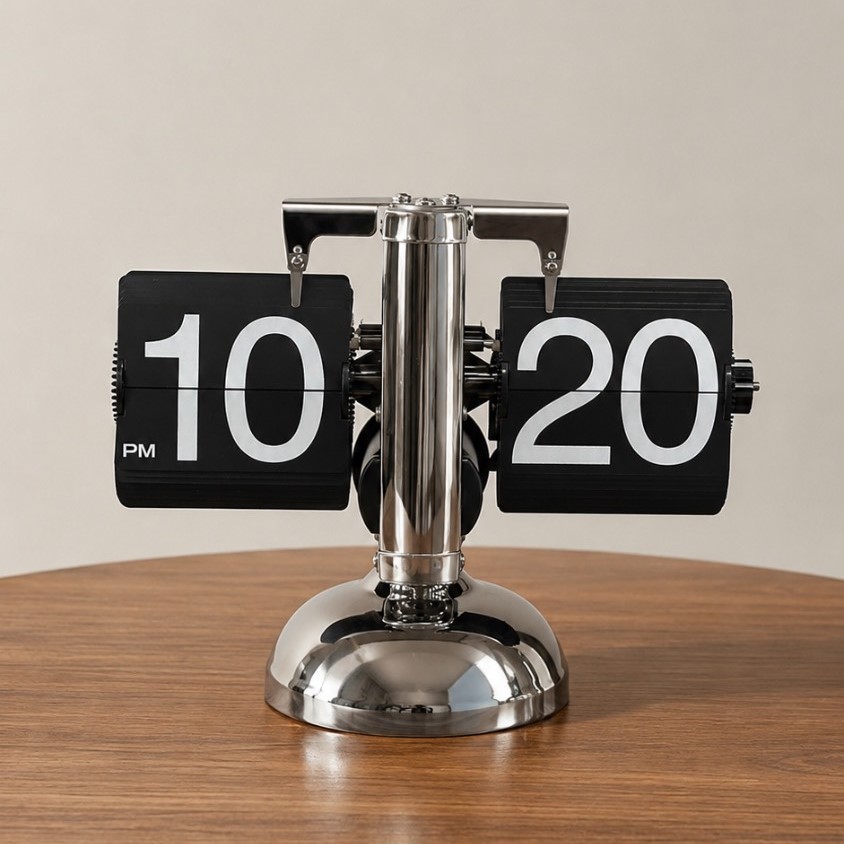ساعت رومیزی ورقه ای طراحی رترو مدل Flip clock(هرنو اکسسوری)