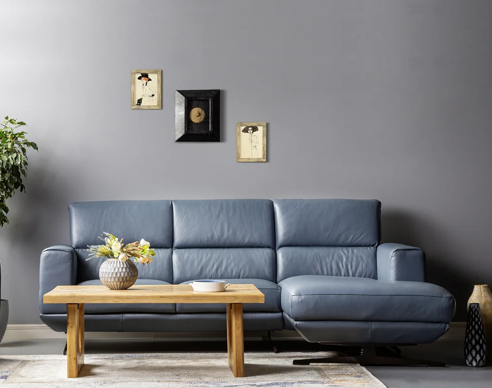 مبل ال چرمی جنوا(مارکزا هوم)-چرم طبیعی