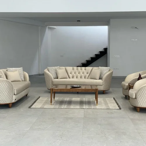 مبل 8 نفره پالرمو(مبلمان رئال)-کرم