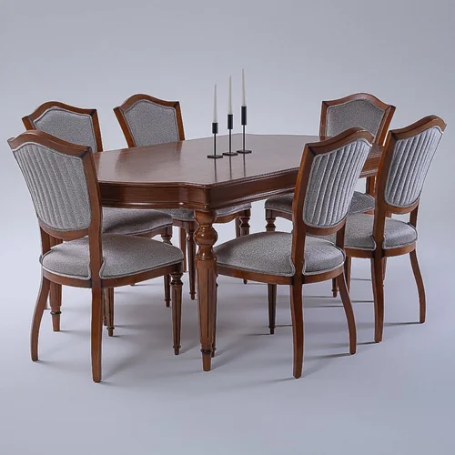 میز غذاخوری آچیلا( شرکت هرواک )-گردویی