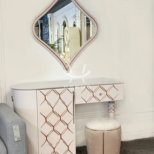 میز آرایش و نیمکت ارکیده(شرکت هرواک)-یاسی