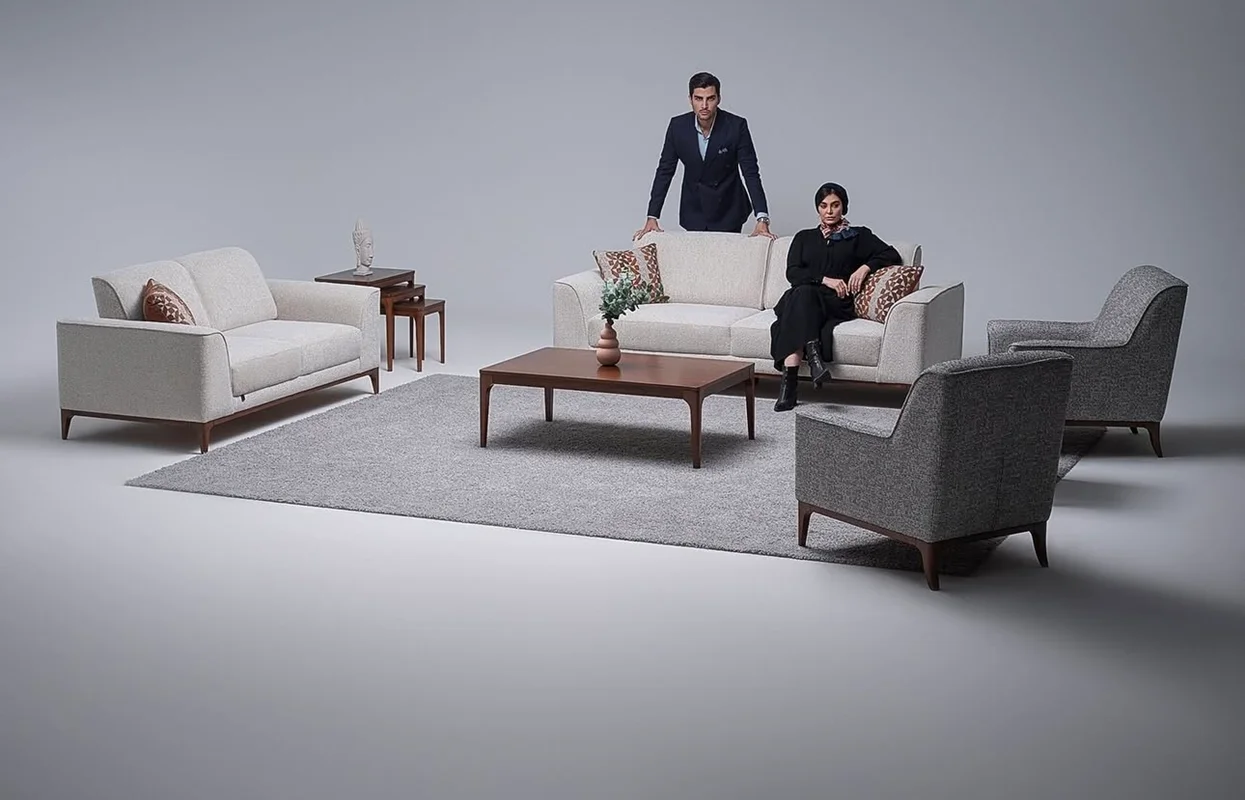 مبل8نفره پینار-گردویی(هرنومبل)