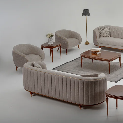 مبل آوانگارد 8 نفره فلورانس-کرم (شرکت هرواک)-(قابل سفارش)