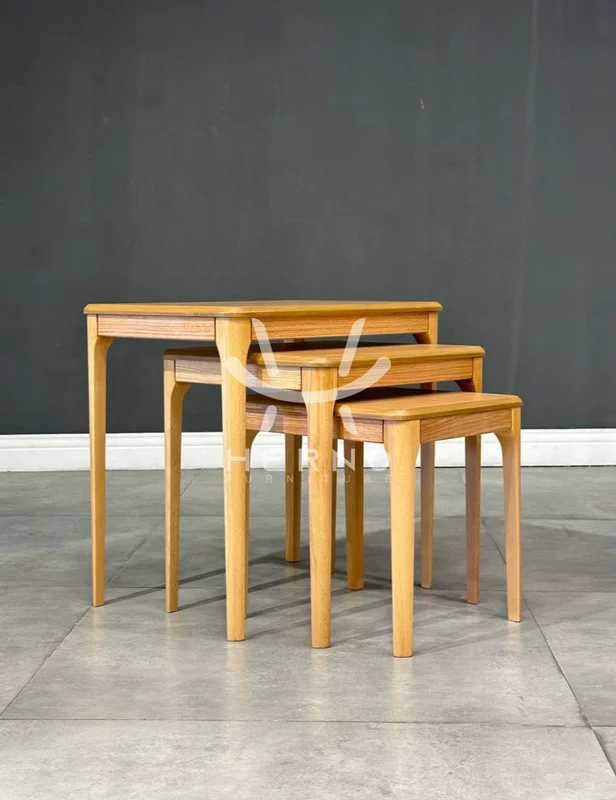 عسلی سه تیکه سلین (شرکت هرواک) -روکش چوب طبیعی